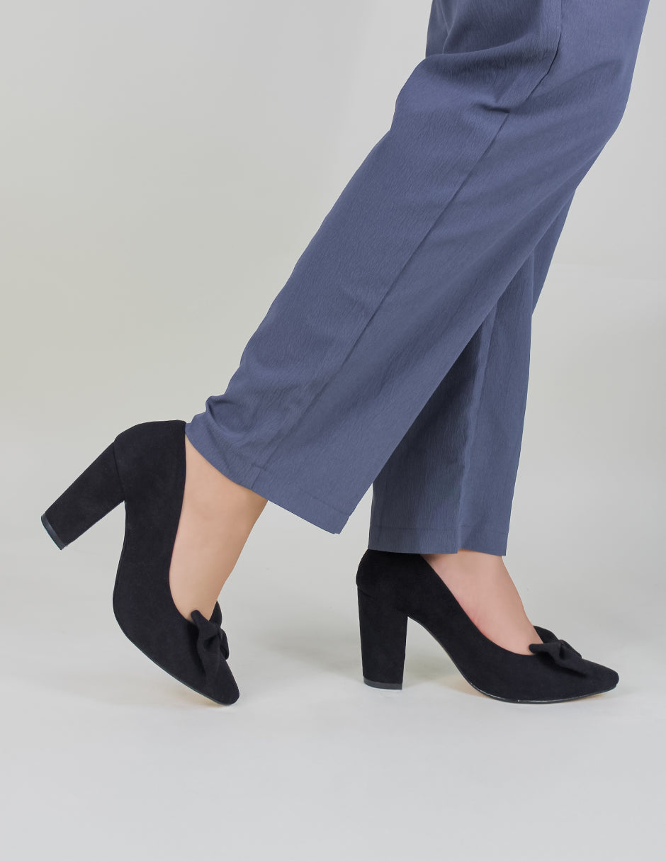 Zapatillas CROGUETTE en Gamuza – Negro