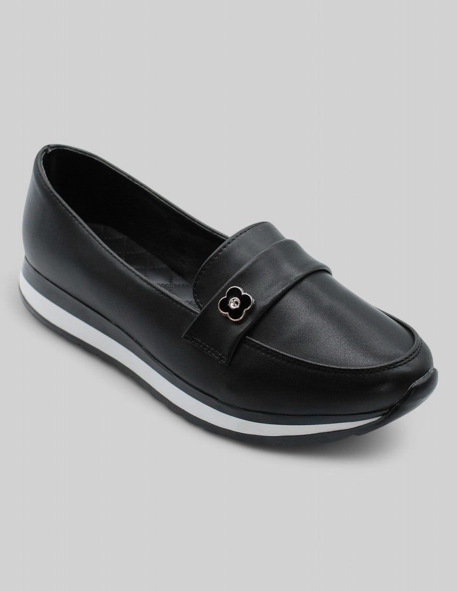 Zapatos de confort Prim en Piel vegana – Negro