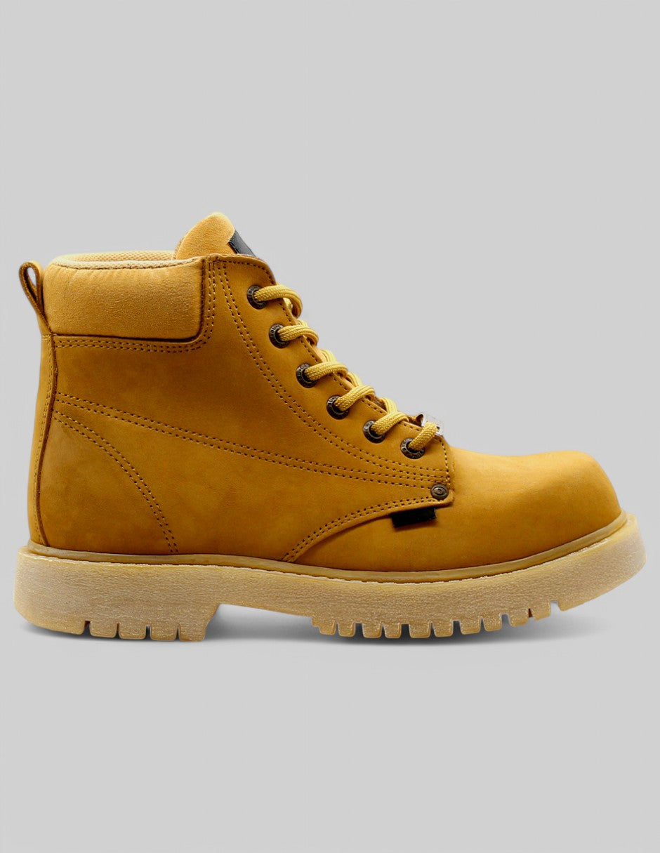 Botas industriales Nevada en Piel vegana – Amarillo
