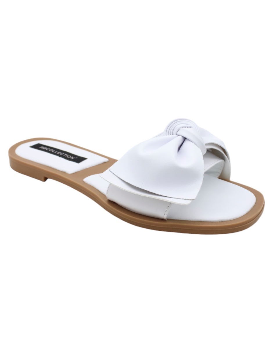 Sandalias de piso en Textil Blanco