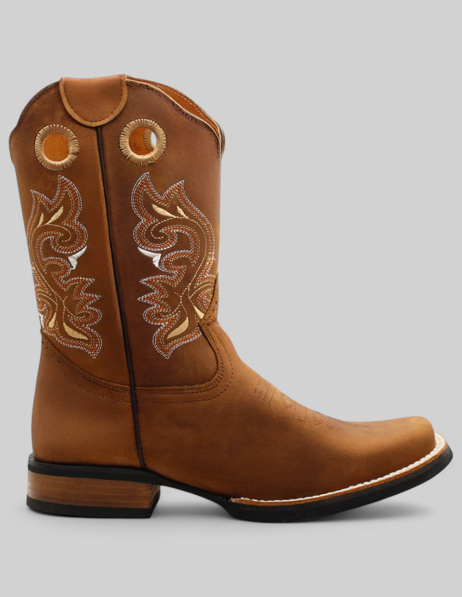 Botas western Exterior Piel Color Café Para Hombre De RBCOLLECTION ...