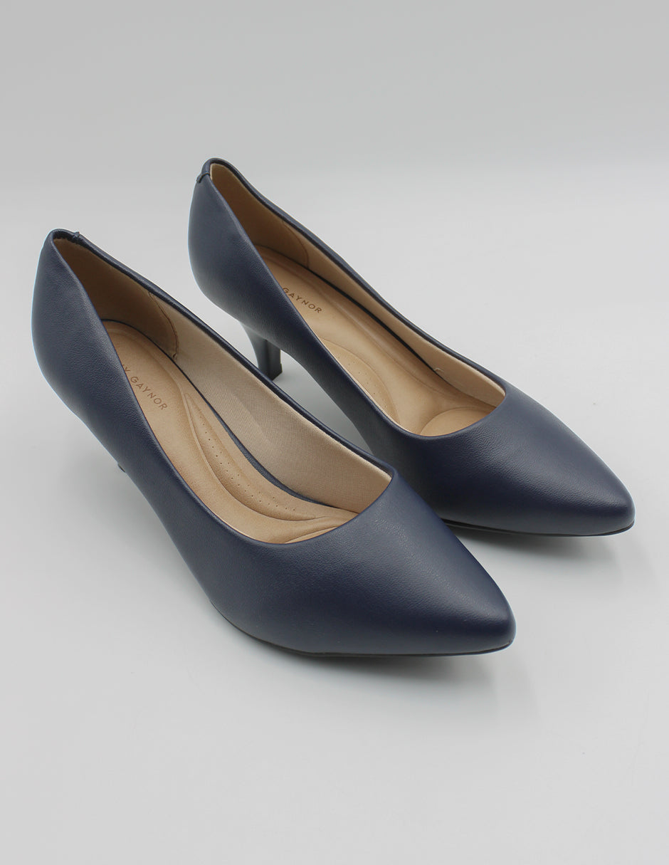 Zapatillas en Piel vegana – Azul Talla 26