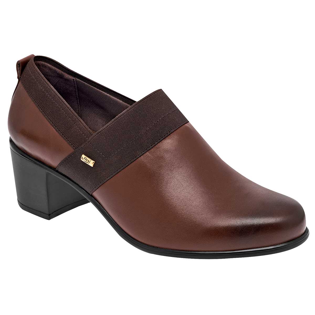 Tacón Bajo Zapatos De Piso Para Mujer Flexi Tacón Puente Exterior