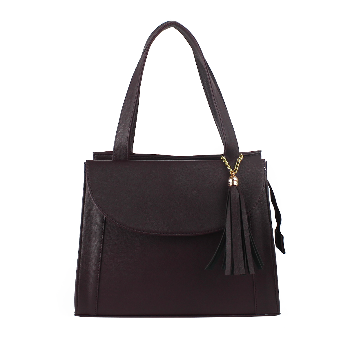 Bolsa de Mano Satchel Para Mujer Color Vino1