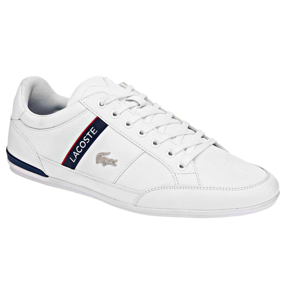 Zapatillas Blancas Zapatos Lacoste Sin Cordones Tenis 738CMA0113