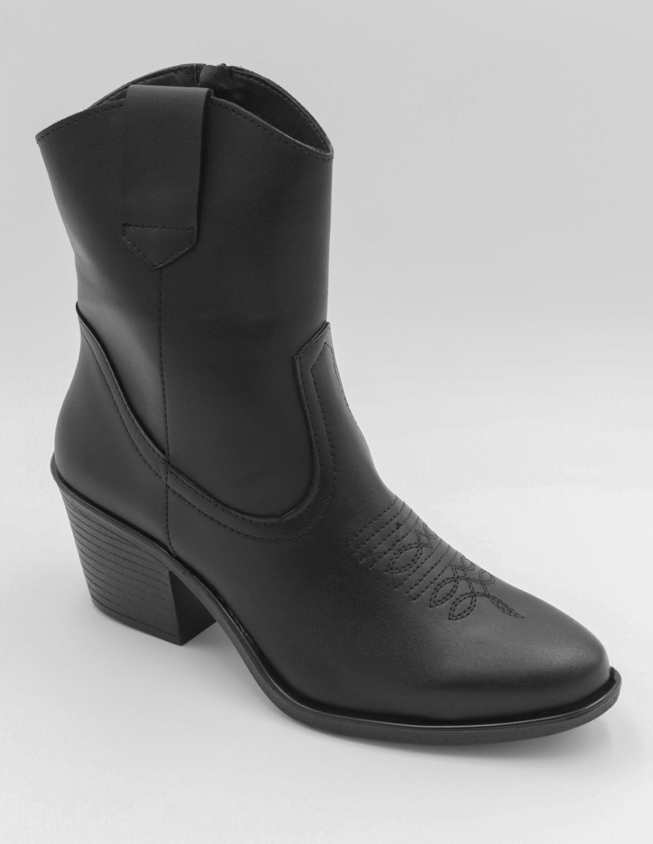 Botas tipo western Wets en Piel vegana – Negro