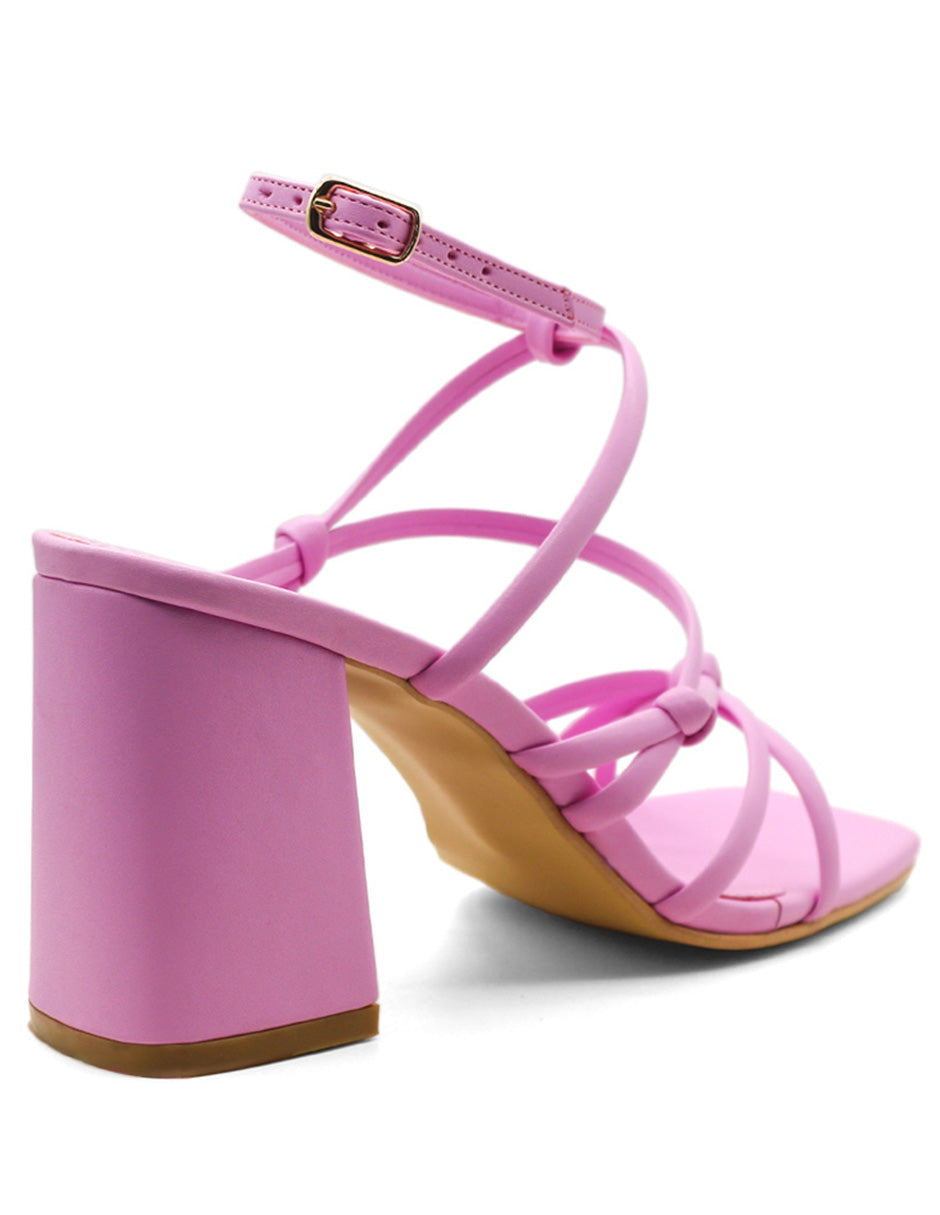 Sandalia con tacon  Color Rosa Para Mujer De RBCOLLECTION