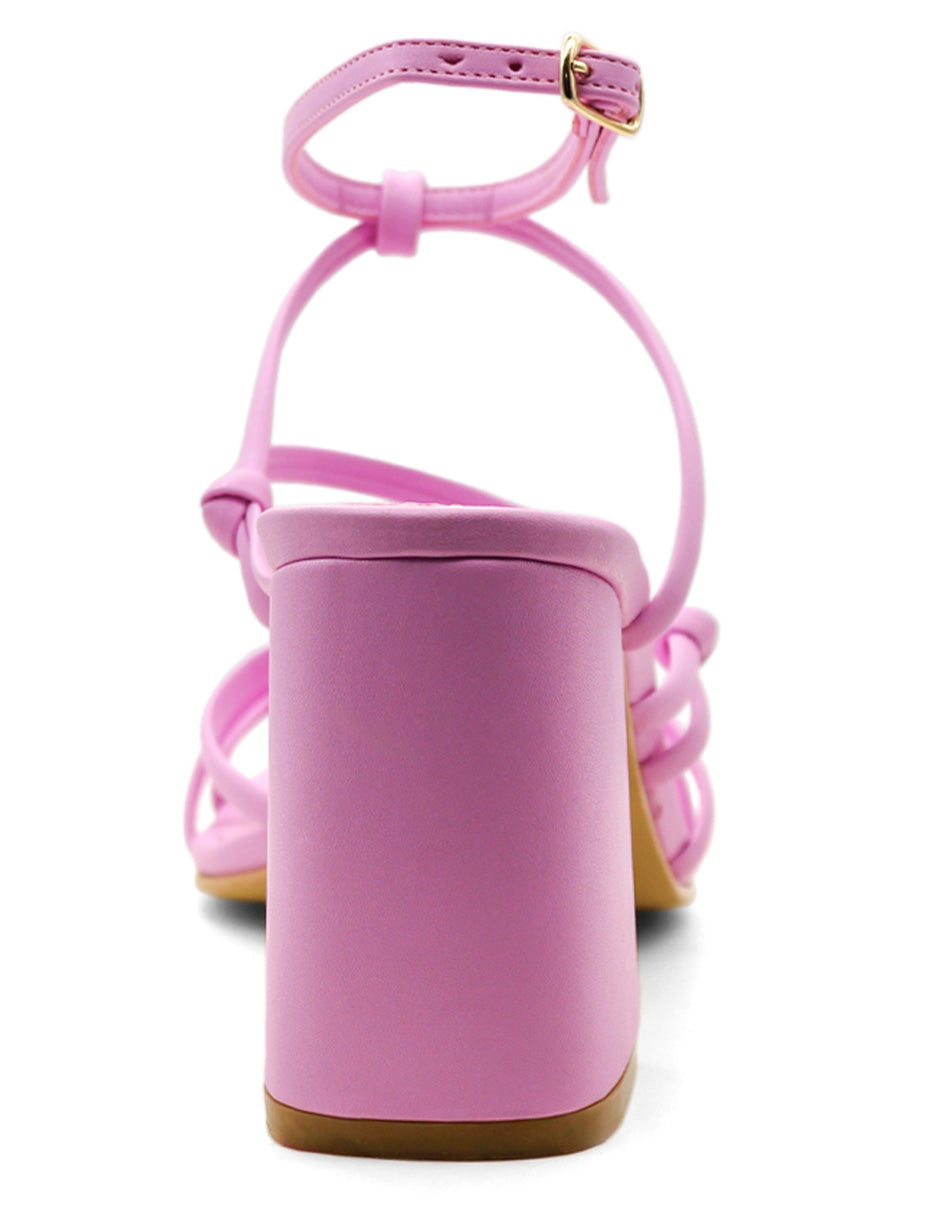 Sandalia con tacon  Color Rosa Para Mujer De RBCOLLECTION