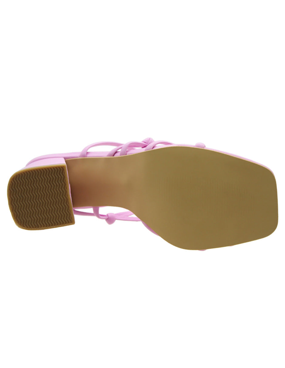 Sandalia con tacon  Color Rosa Para Mujer De RBCOLLECTION