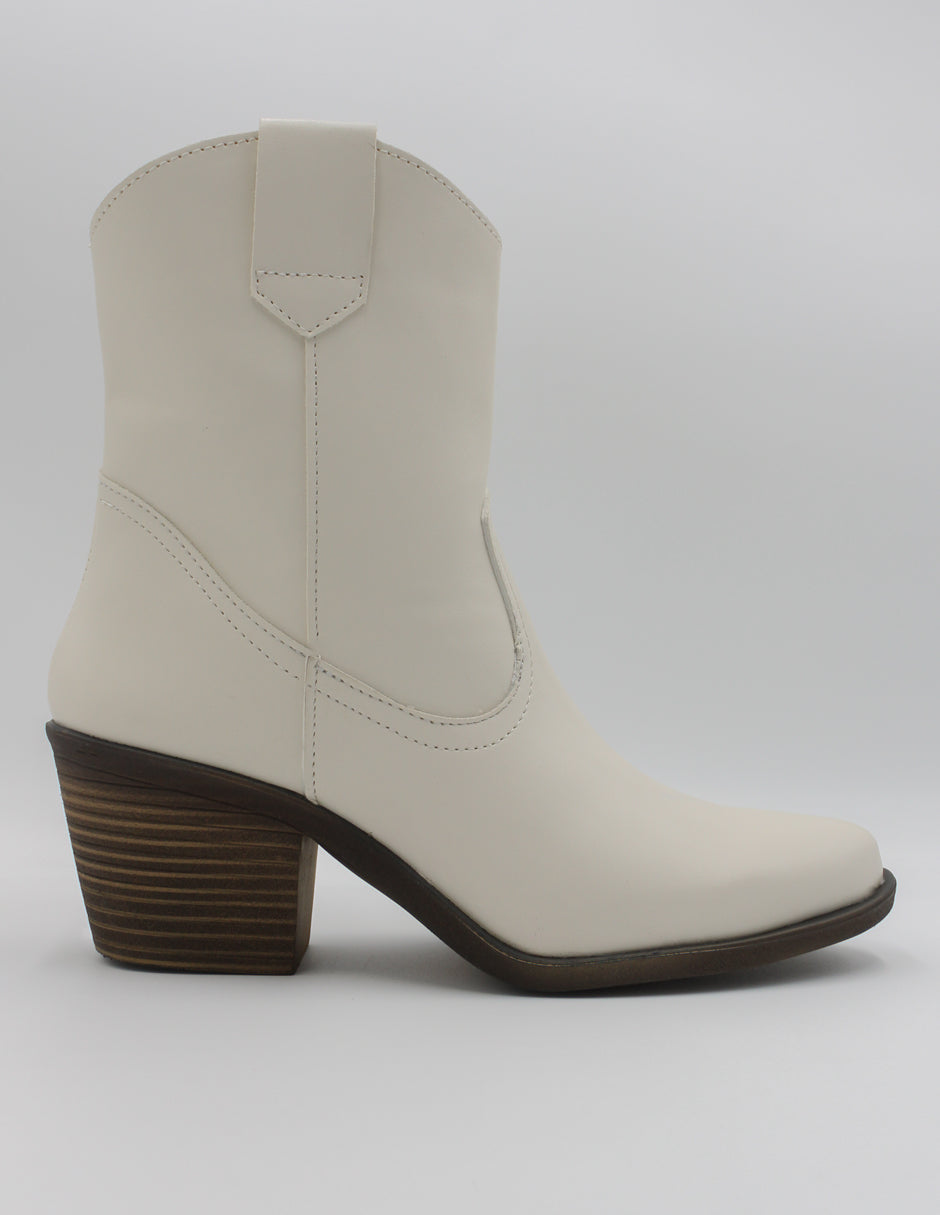 Botas tipo western Wets en Piel vegana – Blanco