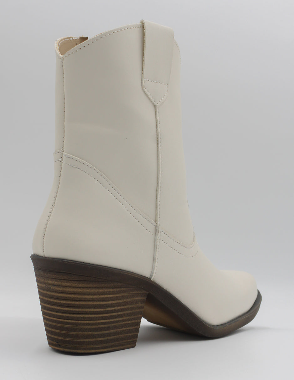 Botas tipo western Wets en Piel vegana – Blanco