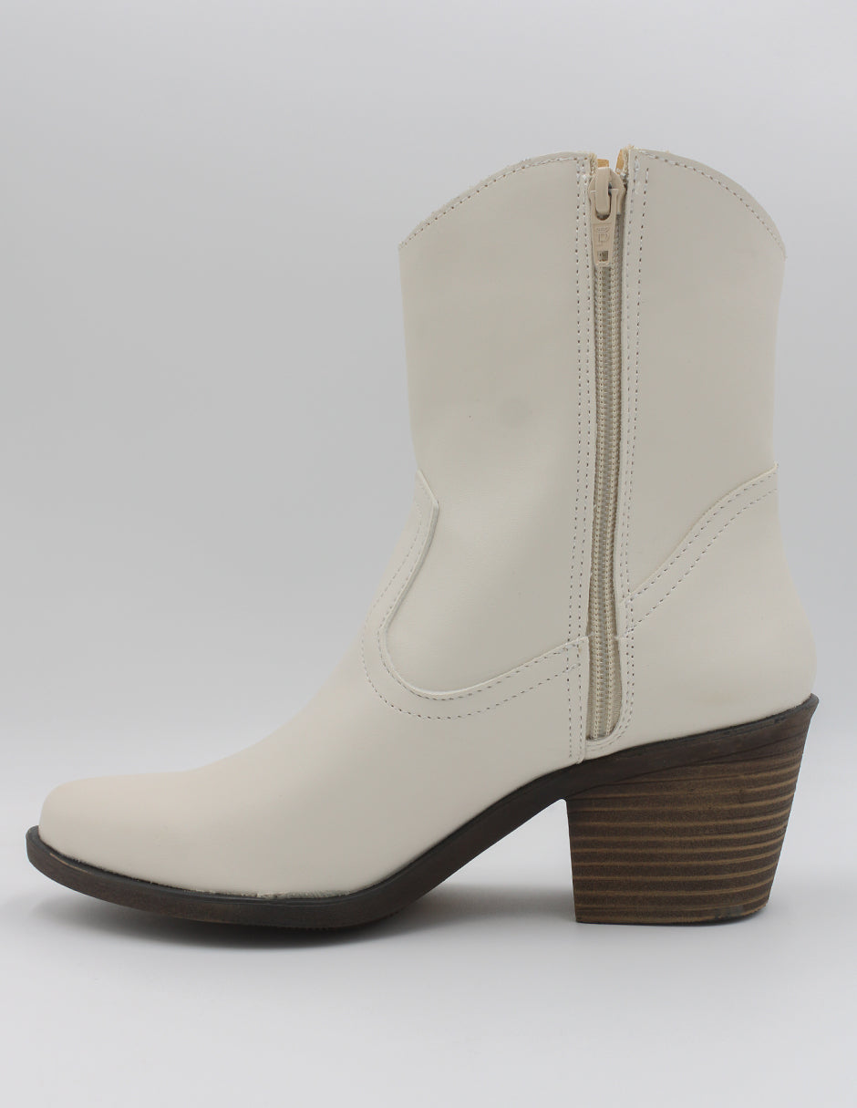 Botas tipo western Wets en Piel vegana – Blanco