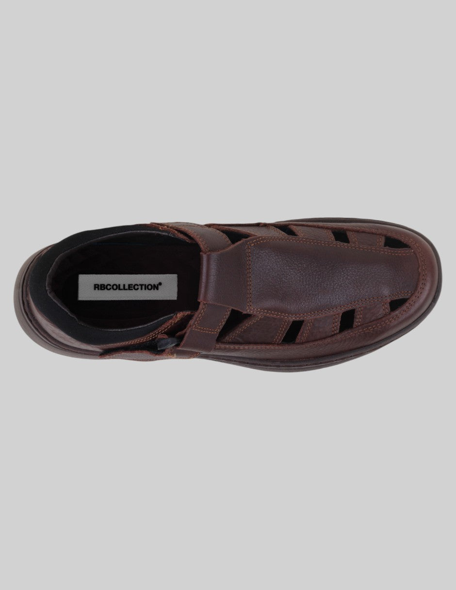 Sandalias casuales Hand made en Piel de Dockers – Café