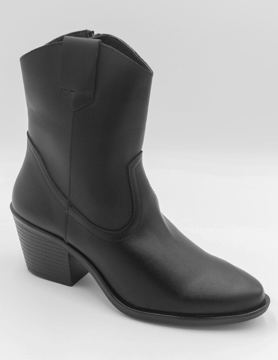 Botas tipo western Wets en Piel vegana – Negro