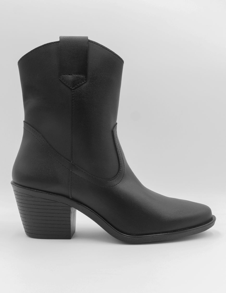 Botas tipo western Wets en Piel vegana – Negro