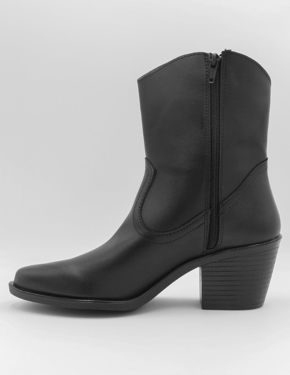 Botas tipo western Wets en Piel vegana – Negro