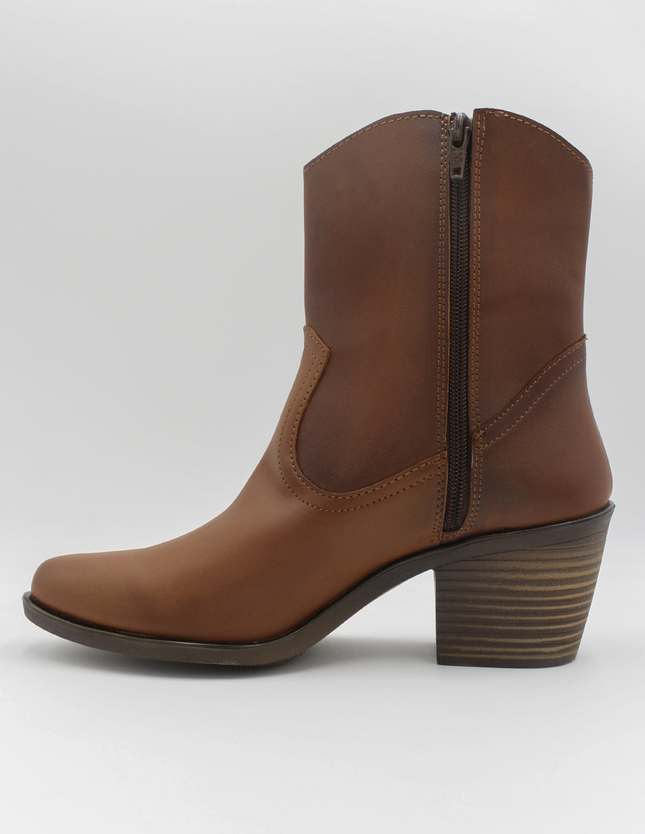 Botas tipo western Wets en Piel vegana – Café