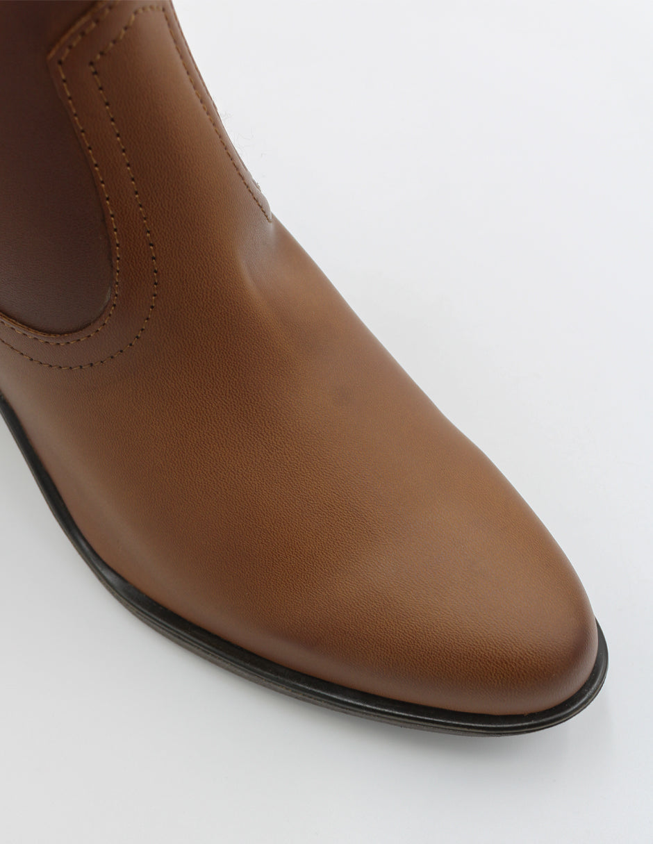 Botas tipo western Wets en Piel vegana – Café