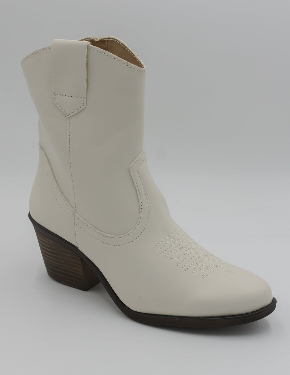 Botas tipo western Wets en Piel vegana – Blanco