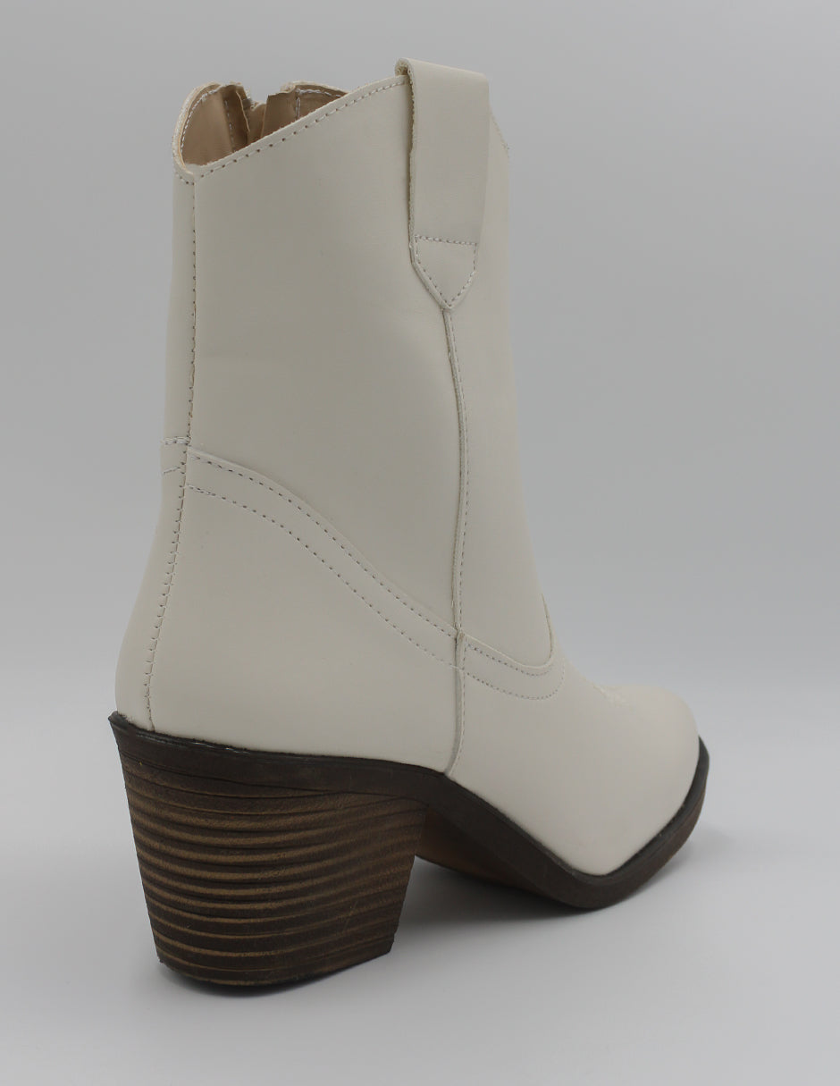Botas tipo western Wets en Piel vegana – Blanco