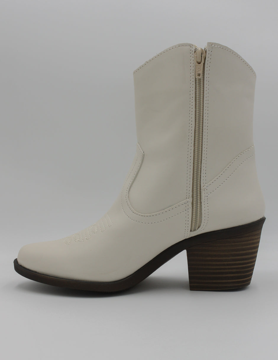 Botas tipo western Wets en Piel vegana – Blanco