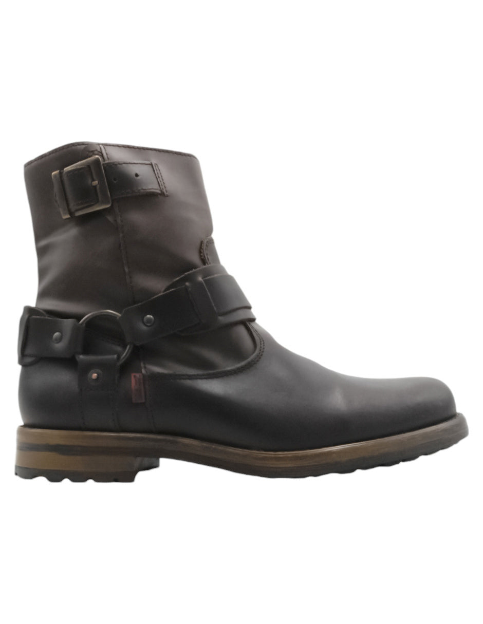 Botas casuales Biker en  Piel vegana - Café