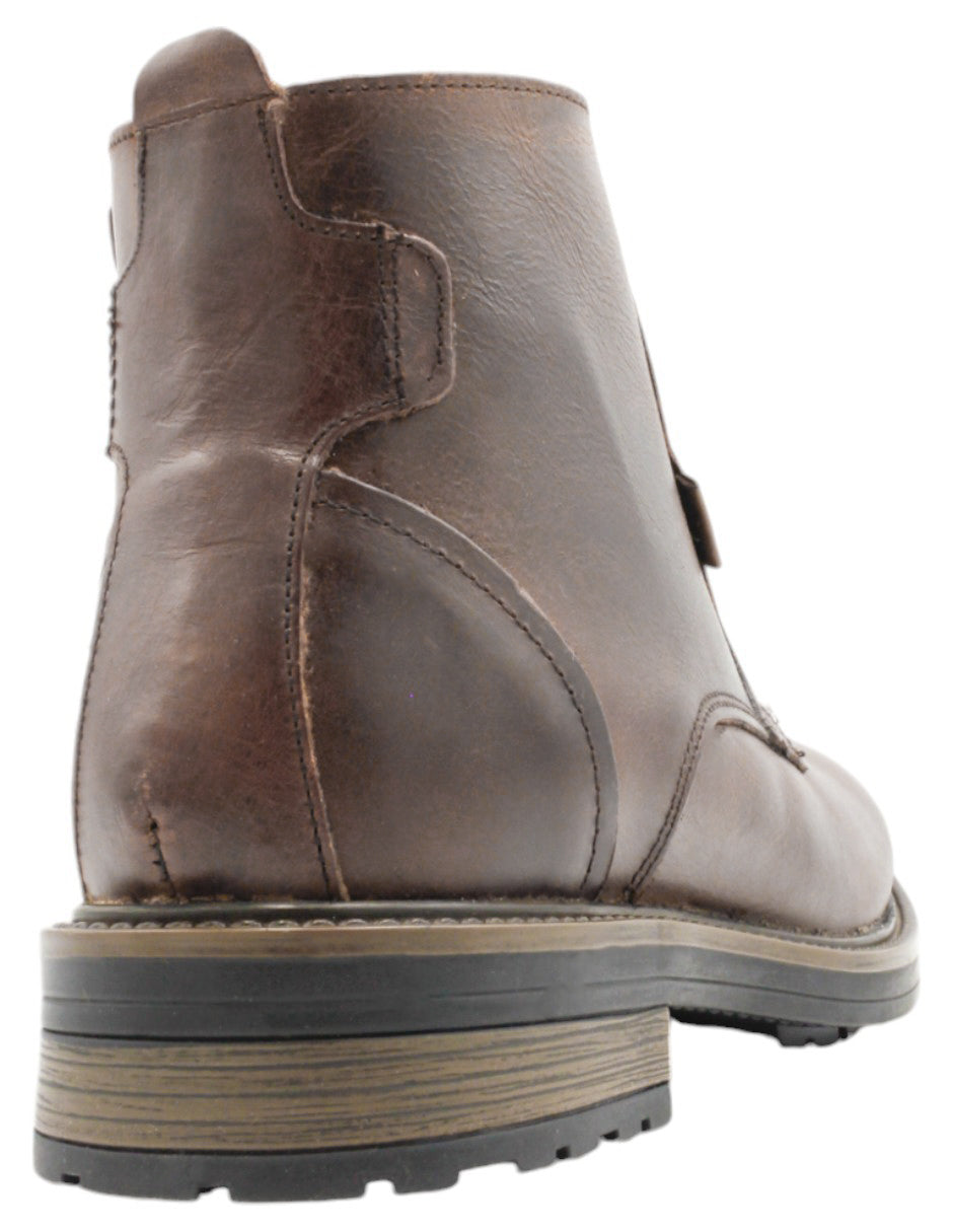 Botas casuales Biker en  Piel - Café