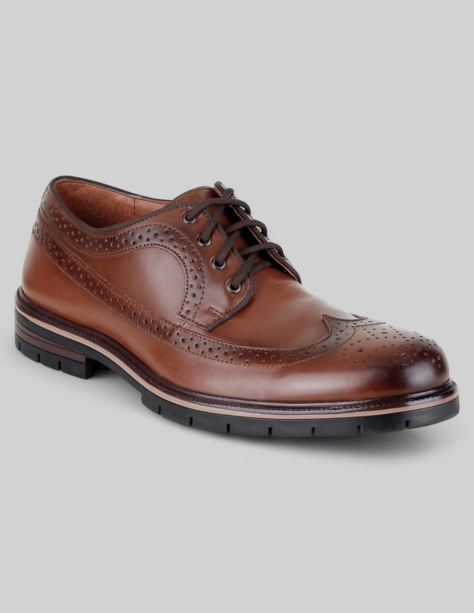 Oxfords Hand made en Piel – Café
