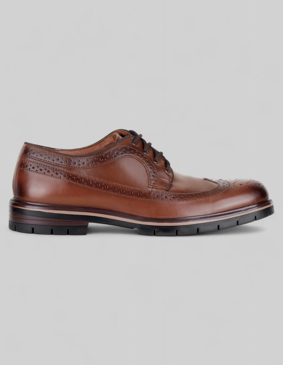 Oxfords Hand made en Piel – Café