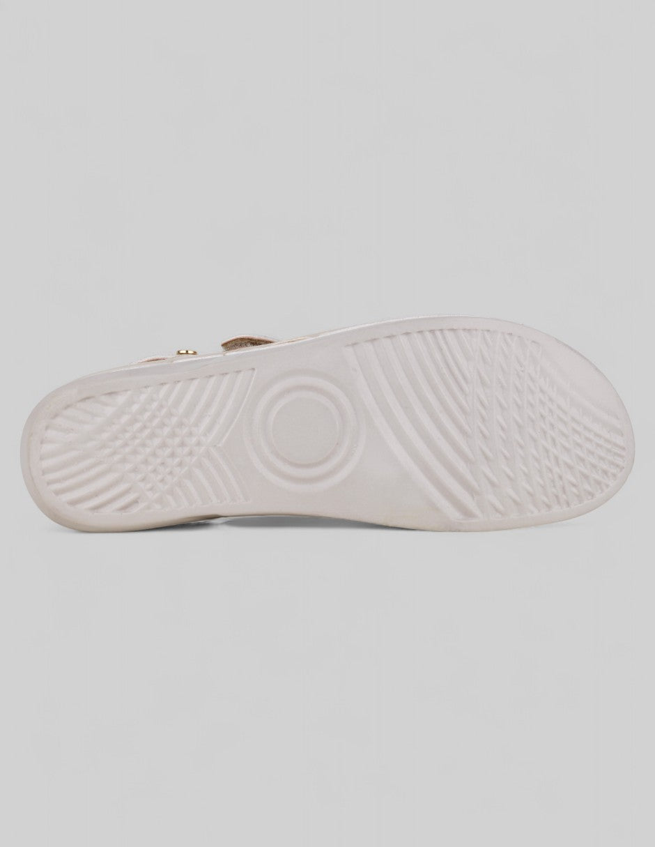 Sandalias de piso Steps en Piel vegana – Beige