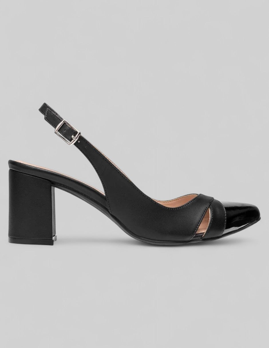 Zapatillas Back en Piel vegana – Negro