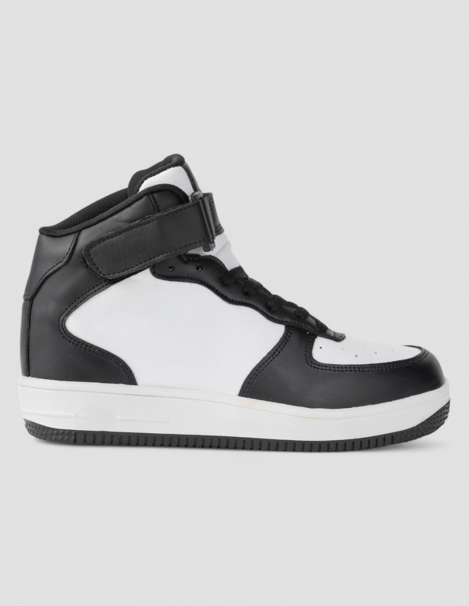 Tenis botín Exterior Piel vegana Color Negro Para Mujer De RBCOLLECTION