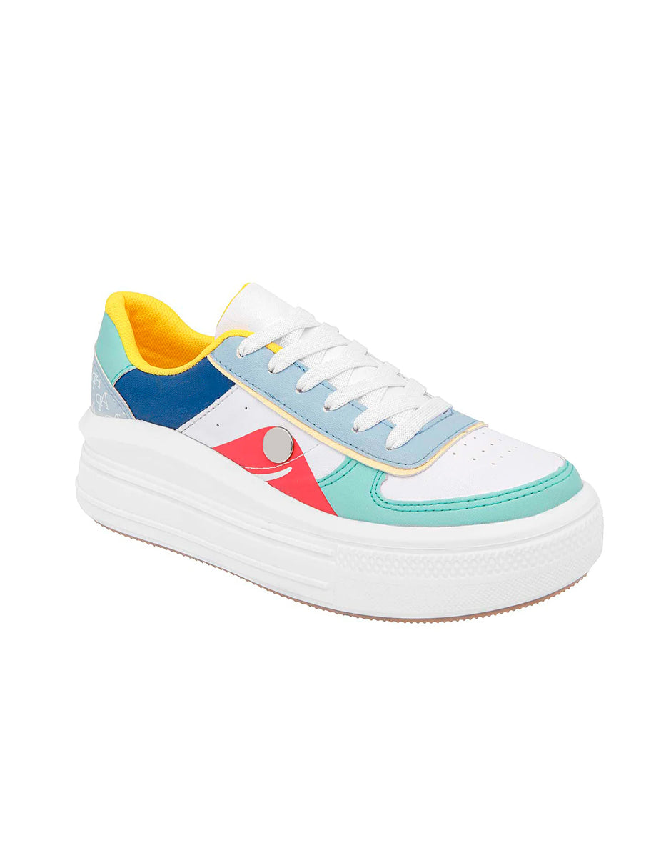 Tenis con cordones Color Blanco Para Mujer De RBCOLLECTION