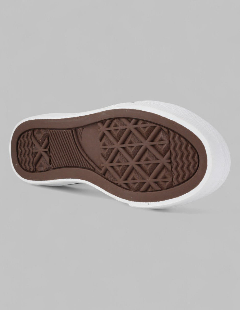 Tenis con cordones Play Textil - Negro