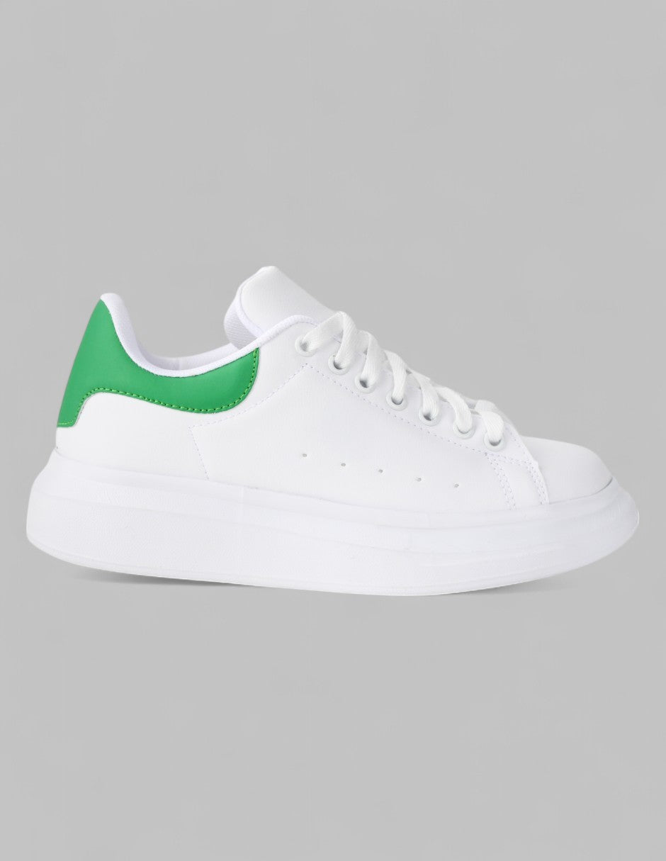 Tenis con cordones Exterior Sintético Color Blanco Para Mujer De RBCOLLECTION