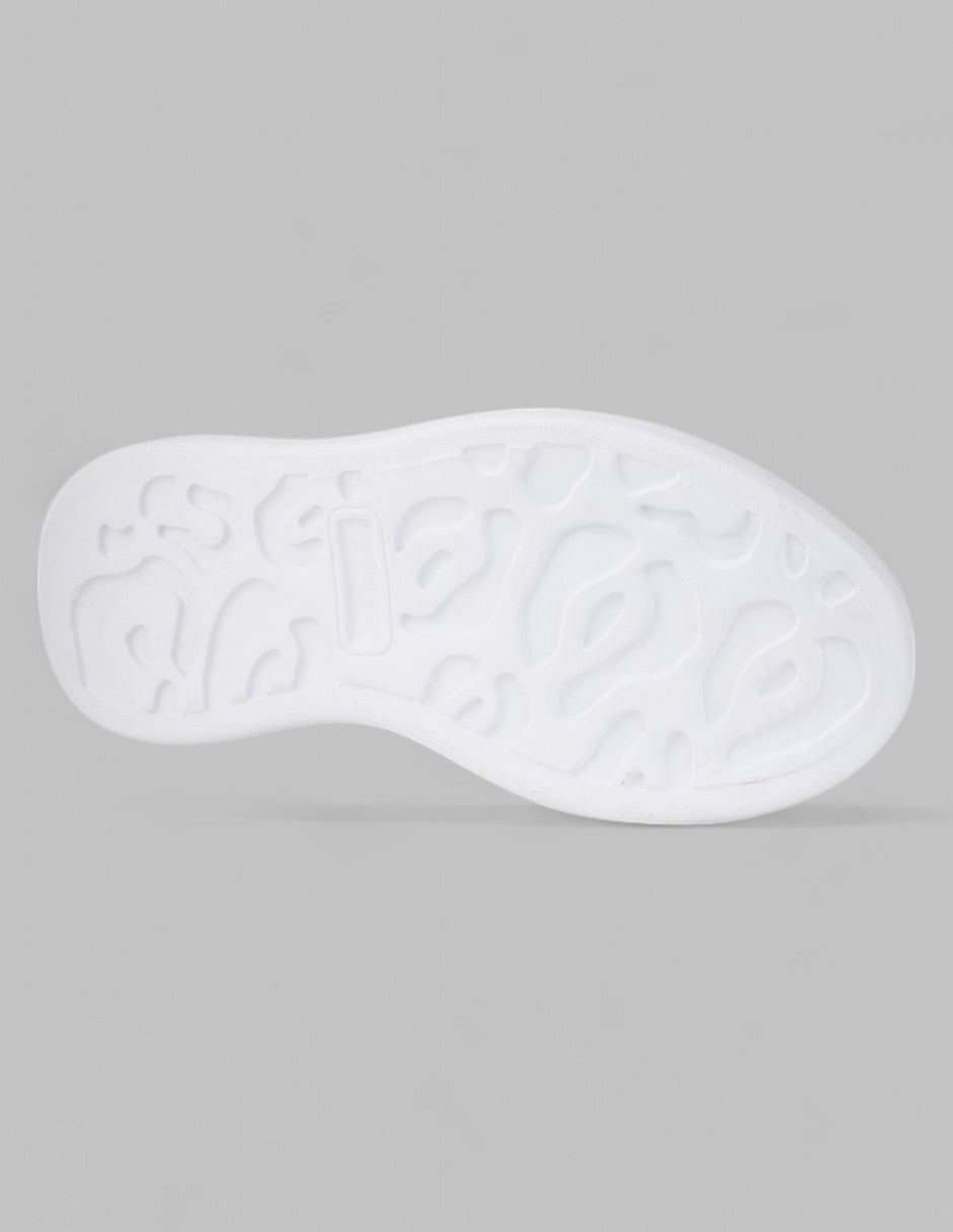 Tenis con cordones Lady Sintético - Blanco