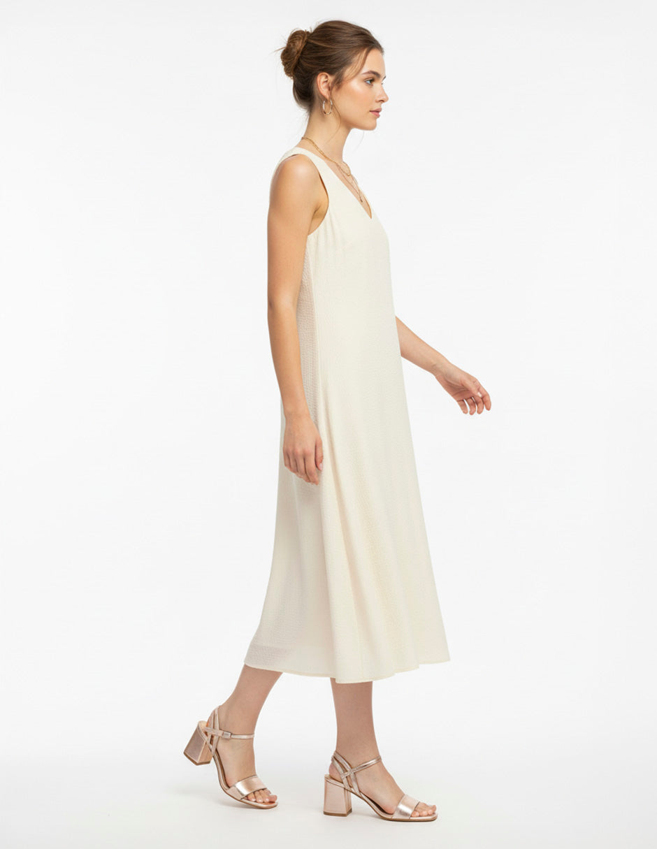 Sandalia con tacón Glam en Sintético – Dorado