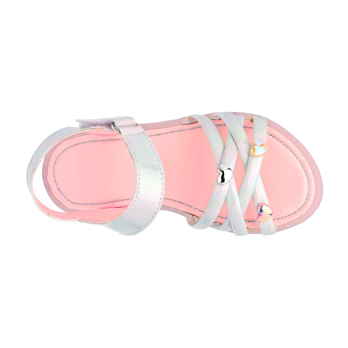 Sandalias Casuales Con Luces RBCOLLECTION Exterior Sintético Color Blanco Para Niña