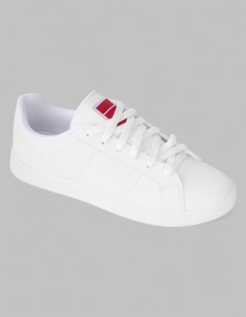 Tenis con cordones Lady Sintético - Blanco