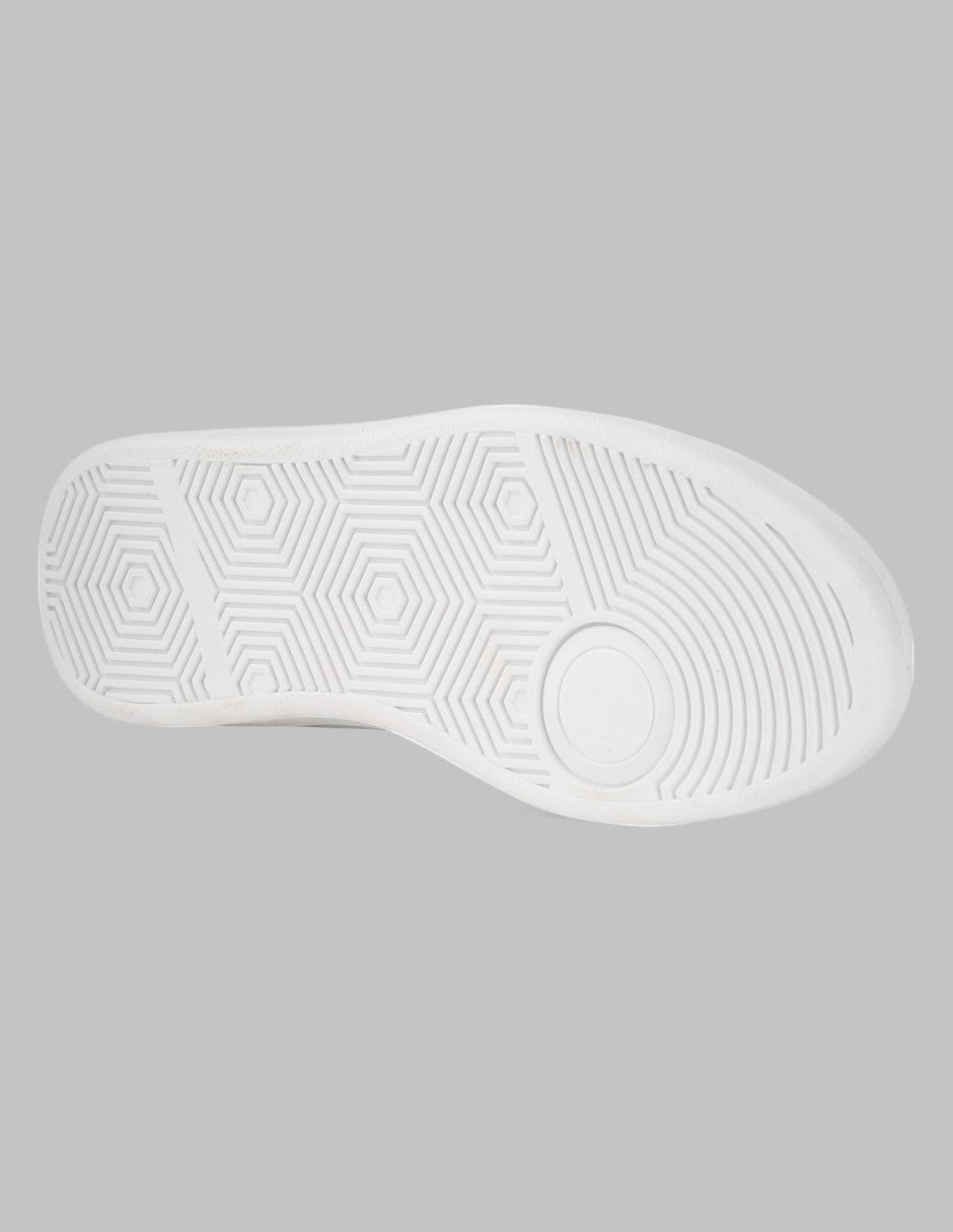 Tenis con cordones Lady Sintético - Blanco