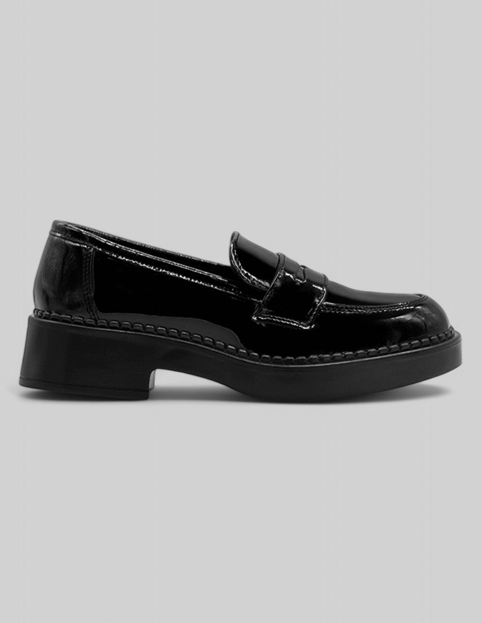 Mocasines Italy en Charol – Negro