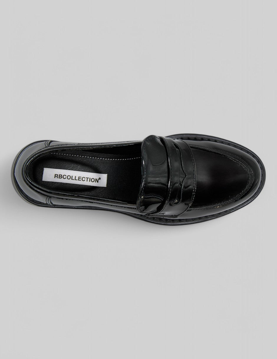 Mocasines Italy en Charol – Negro