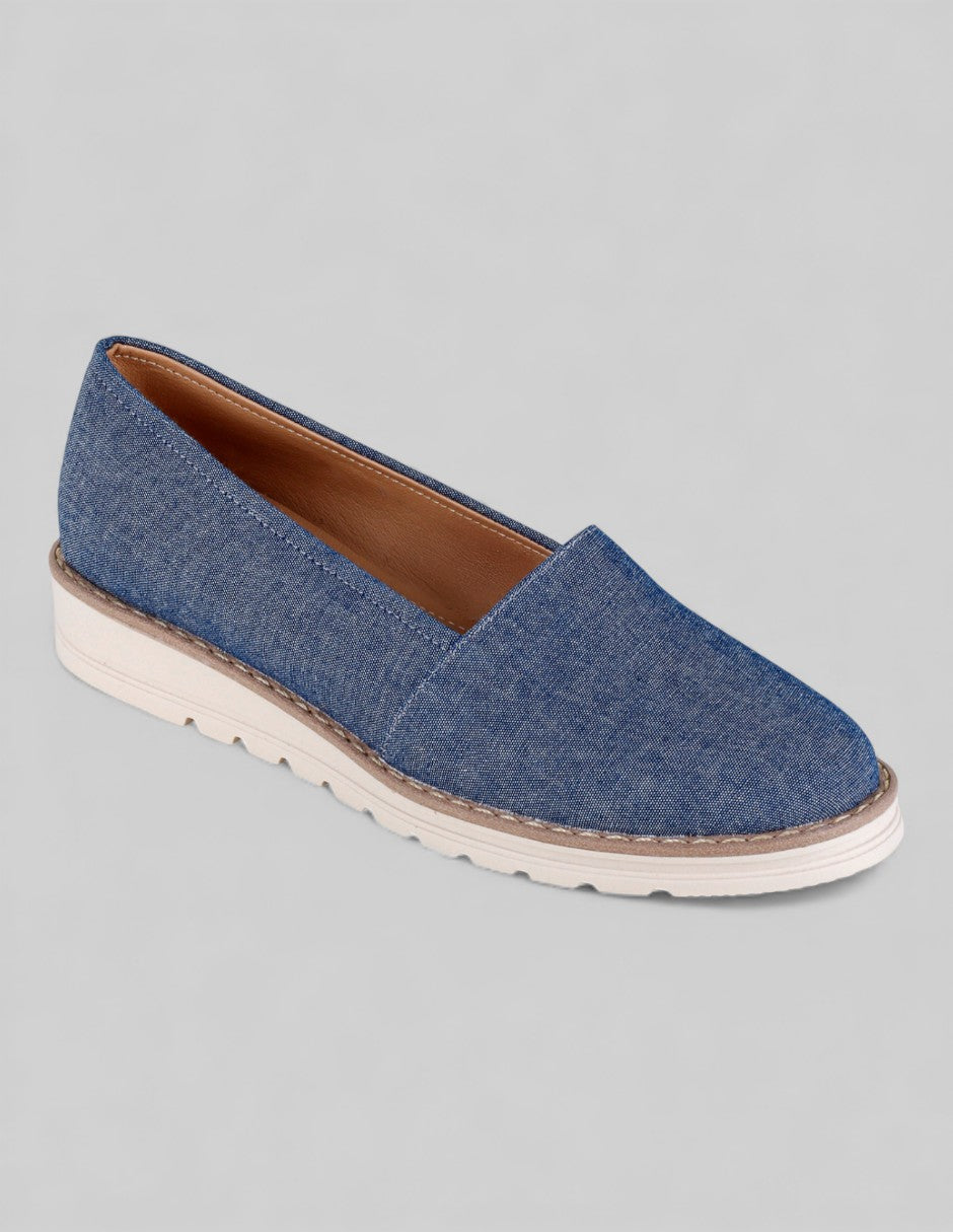 Mocasines Dalia en Textil – Azul