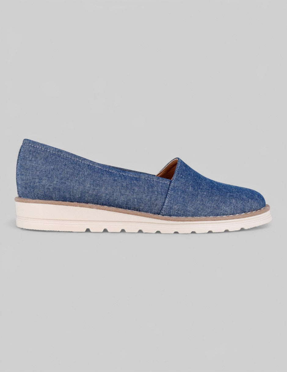 Mocasines Dalia en Textil – Azul