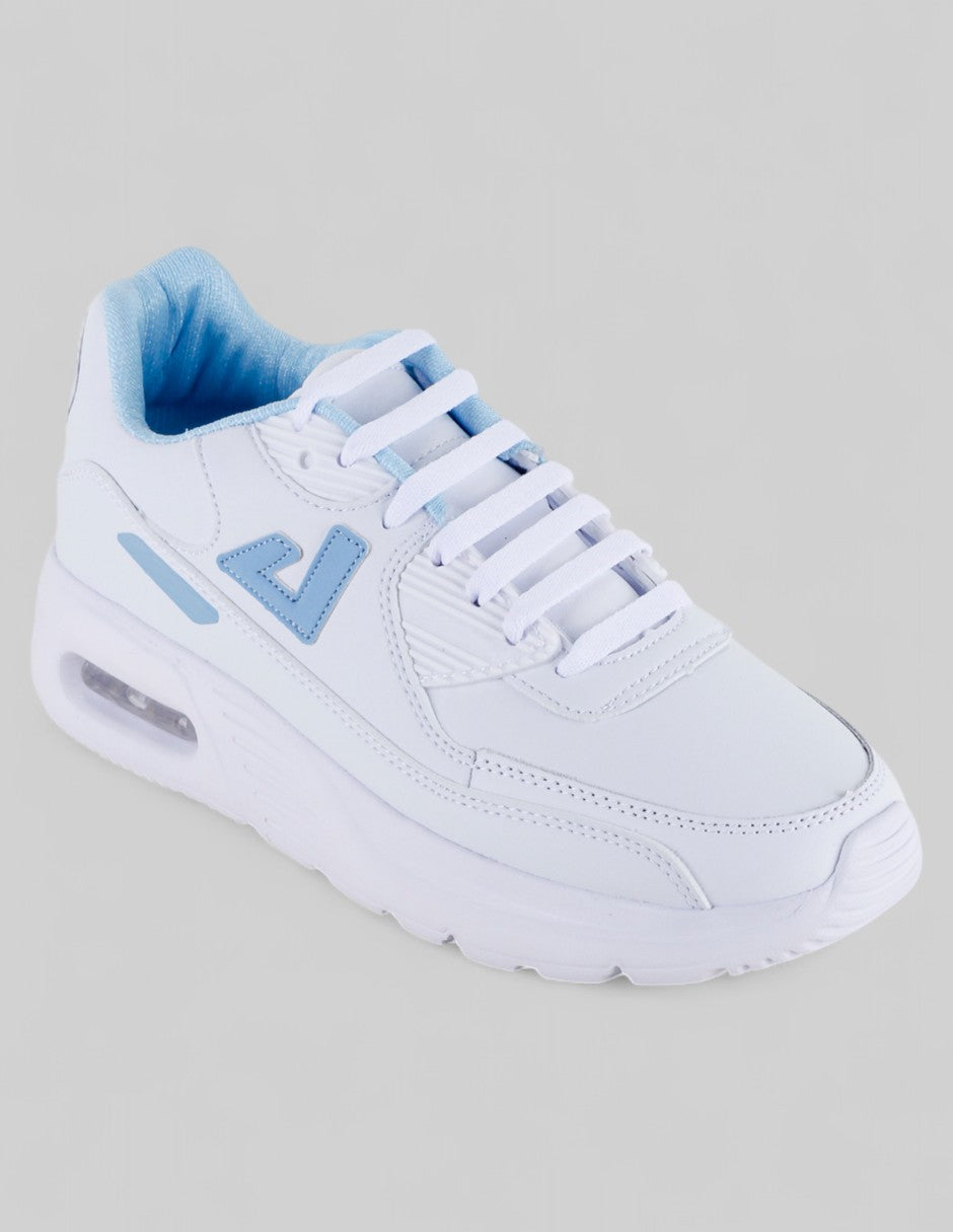 Tenis tipo Deportivo Exterior Piel vegana Color Blanco Para Mujer De RBCOLLECTION