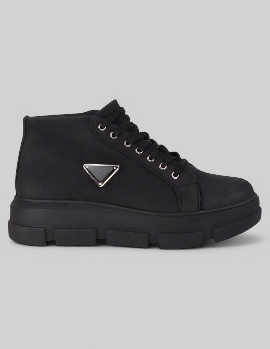 Tenis con cordones Italia Sintético - Negro