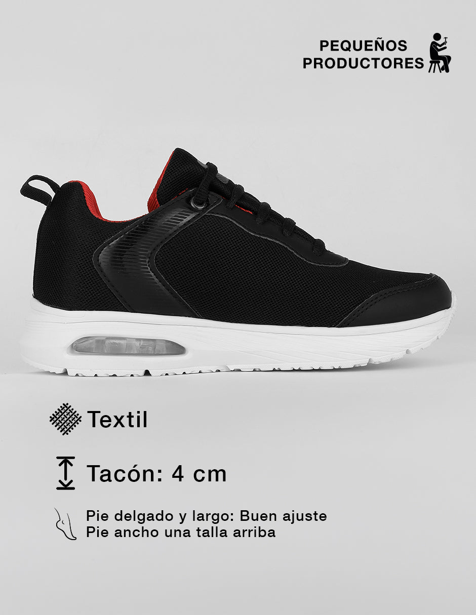 Tenis para entrenamiento  Soport en Textil – Negro