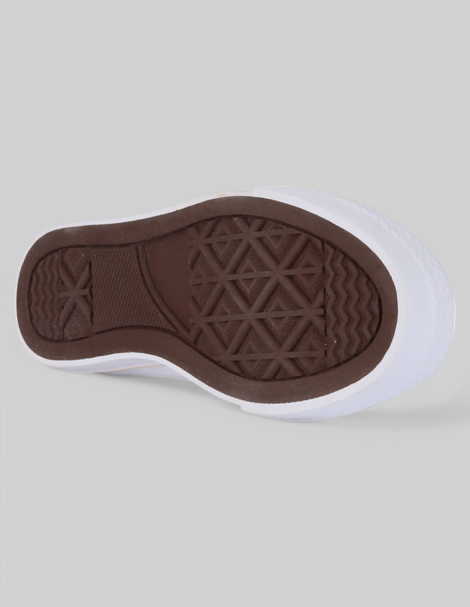 Tenis botín Italia Textil - Blanco