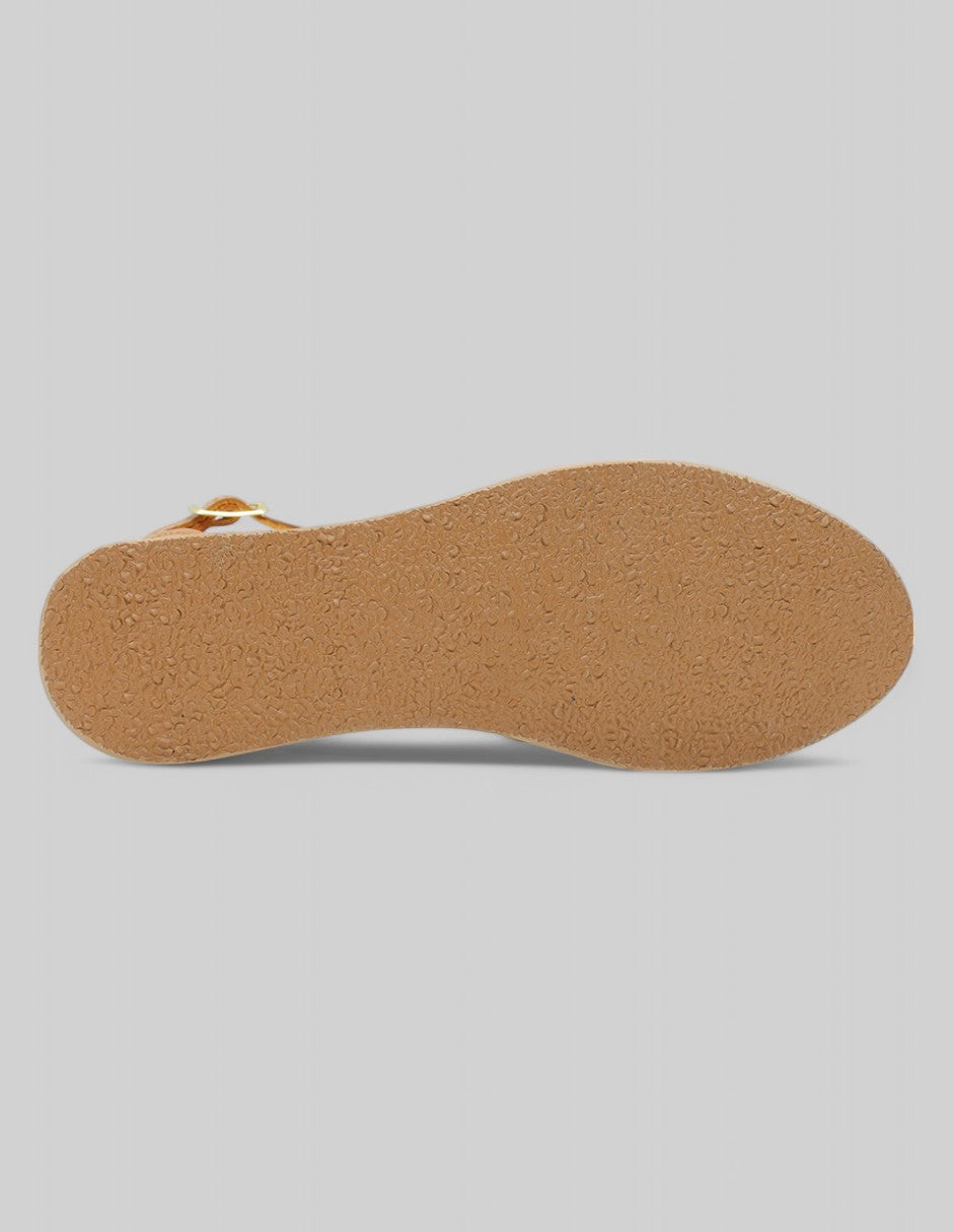 Sandalias de piso Hand Made en Piel – Café