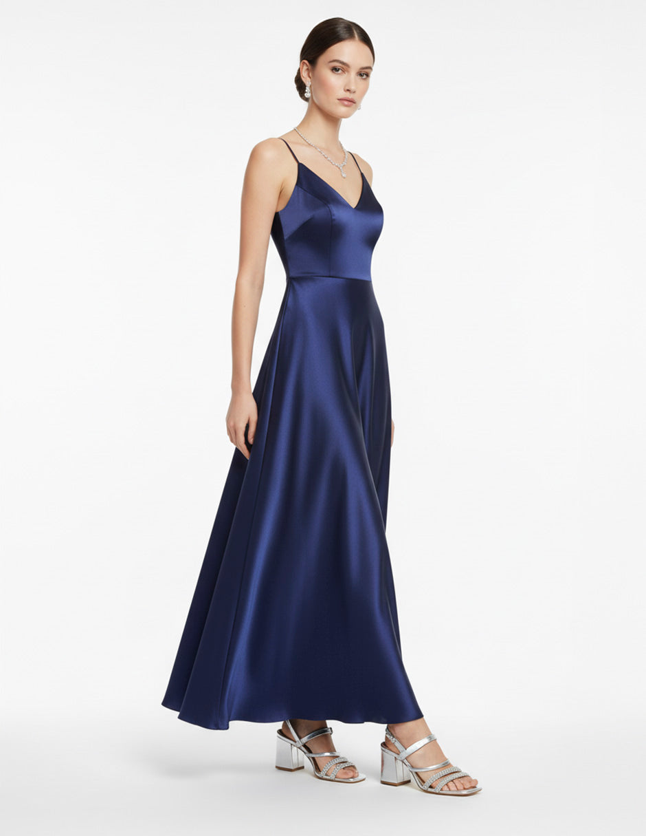 Sandalia con tacón Glam en Sintético – Plata